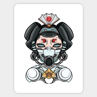 Cyborg Geisha Magnet